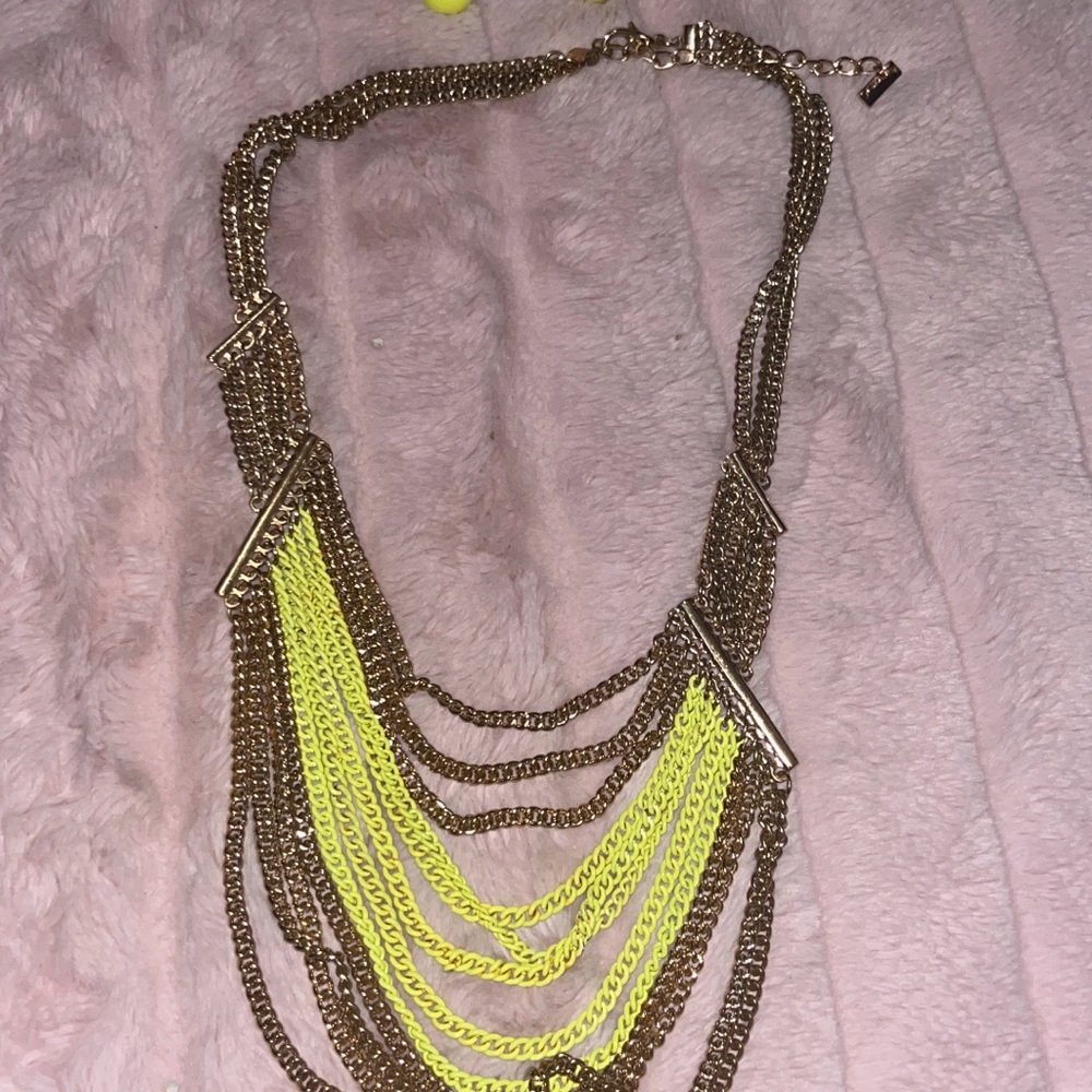 Gold and Yellow Layered Necklace